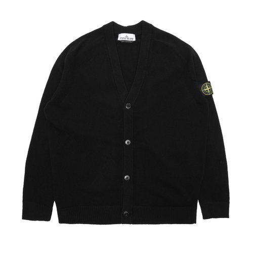 Stone Island Light RWS Geelong Wool Cardigan Black - K2S155100065S00B4_V0029