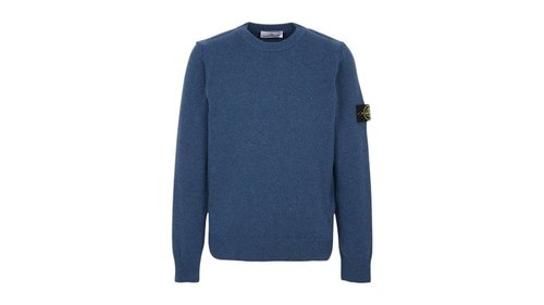 Stone Island Logo Sweater - Blue - K2S155100072S00A3-V002B