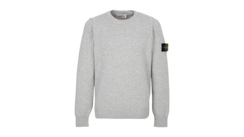 Stone Island Logo Sweater - Gray - K2S155100072S00A3-V0M64