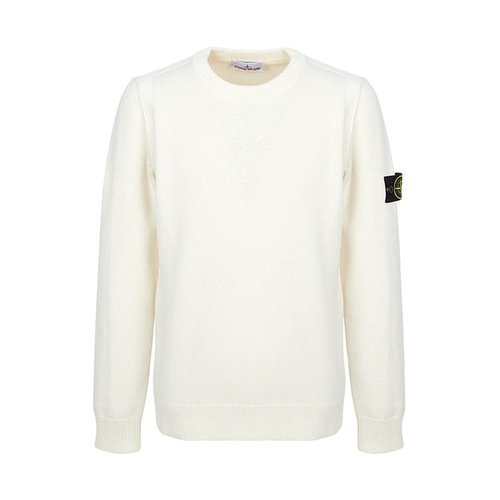 Stone Island Logo Sweater - Ivory - K2S155100072S00A3-V0093