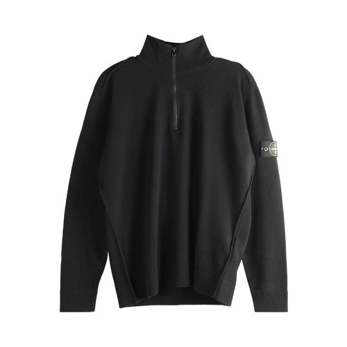Stone Island Long-Sleeve Polo Shirt - Black - 5100012S00B4V0029