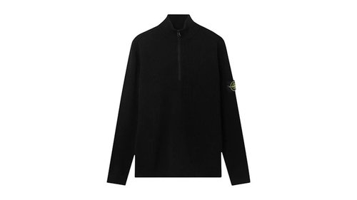 Stone Island Long Sleeve T-Shirt Polo Shirt - Black - 5100124S00D8V0029