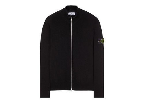 Stone Island Maglia Cardigan - Black - 8015526D8-V0029