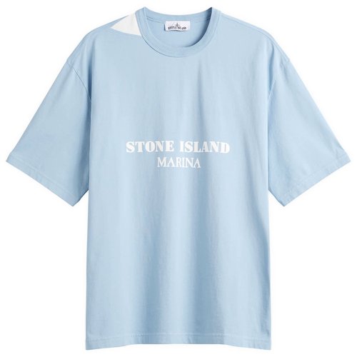 Stone Island Marina Logo T-Shirt - Dust Blue - L1S152100017-V004A