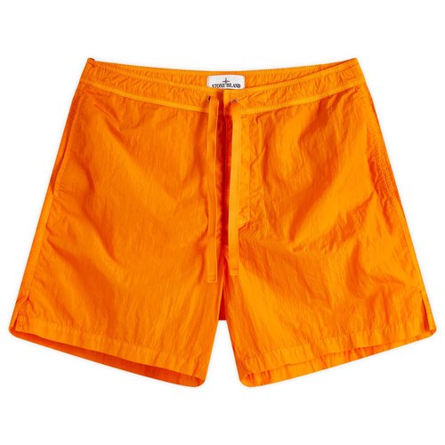 Stone Island Marina Shiny Nylon Swim Shorts - Orange - K1S15B100012-V0032