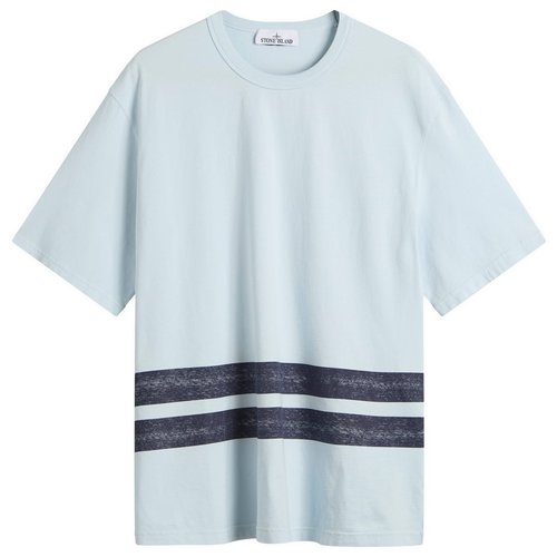 Stone Island Marina Stripe T-Shirt - Blue - K2S152100003-V0040