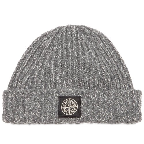 Stone Island Mouline Wool Beanie - Grey - K2S15N100014-V0M6B