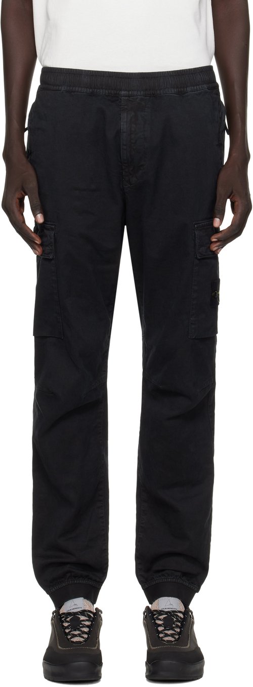Stone Island Navy 3100033 Stretch Organic Broken Twill Cotton Cargo Pants - V0120 Navy Blue - K2S153100033S00L1