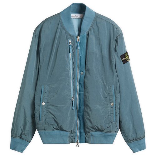 Stone Island Nylon Metal EcoNyl PrimaLoft Bomber Jacket - Steel Blue - K2S154100038-V002B