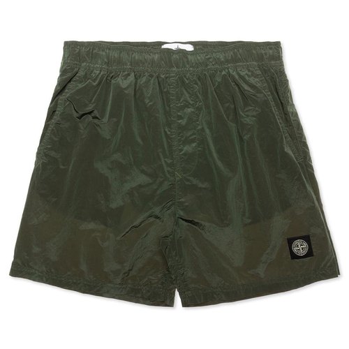Stone Island Nylon Metal Shorts - Olive Green - MO7215B0943V0058