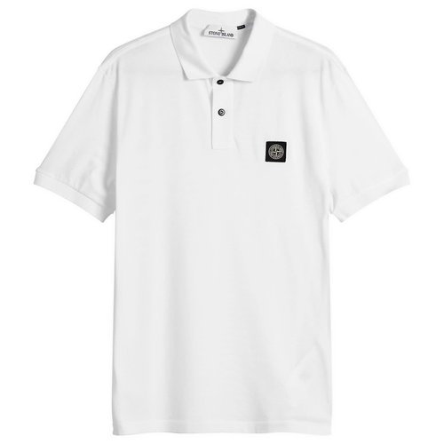 Stone Island Patch Logo Polo - White - L1S152200008-V1001