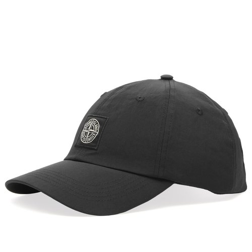 Stone Island Recycled Nylon Oxford Cap - Black - L1S159100001-V0029