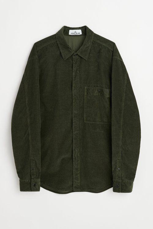Stone Island Relaxed Fit Long Sleeve Shirt Corduroy - Musk - 811512707-V0059