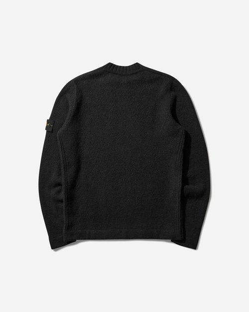 Stone Island s Brushed Wool Knit Sweater Black - K2S15-5100056-S00N2V0029
