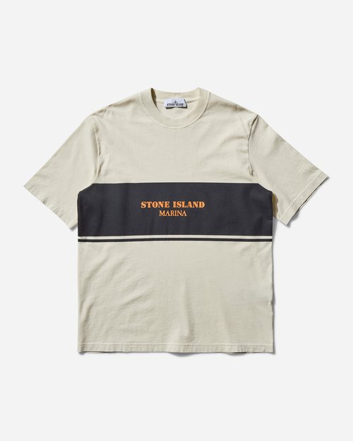 Stone Island s Marina Oversized Printed T-Shirt Ivory - K1S15-2100024-S00X9V0093