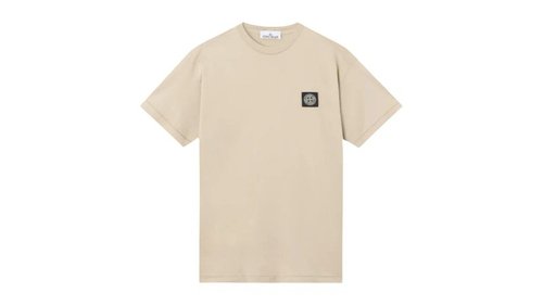 Stone Island Short Sleeve Compass Logo T-Shirt - Desert