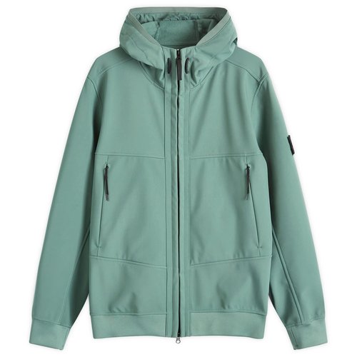 Stone Island Soft Shell-R Hooded Jacket - Sage - 8115Q0322-V0055