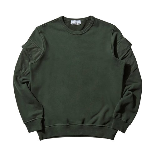 Stone Island Solid Color Arm Patch Sweatshirt - 6100008S0A20V005E