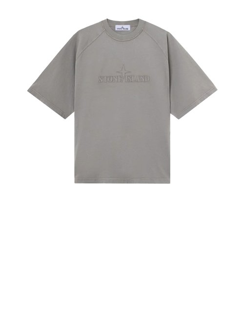 Stone Island 2100005 Combed Organic Cotton Jersey Oversize fit T-Shirt - Cement - K2S152100005S0115V006B