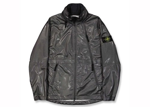 Stone Island Turtleneck Zipper Jacket - Grey - 801543433-V0060