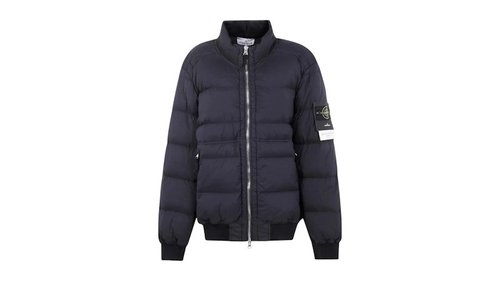 Stone Island Urban Puffer Bomber Jacket - Black - 4100039-S0028-V0029