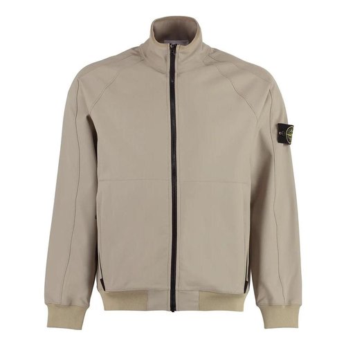 Stone Island Waffen Patch Tech Track Jacket - Tan - 781560753-V0092