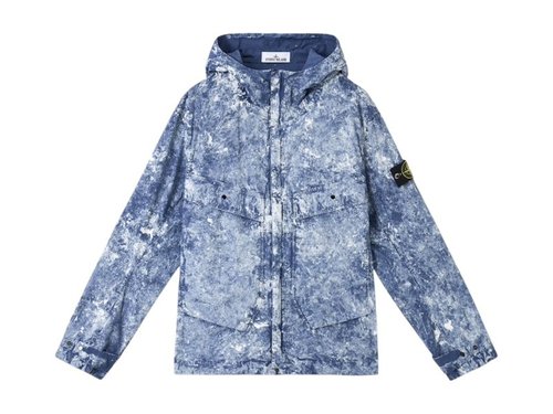 Stone Island White Pigment Paracadute StretchTC Jacket - Marine Blue - K1S154100076-S0143-V0028