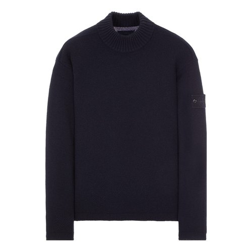 Stone Island Wool Turtleneck Sweater - Black - 7915558FA-V0020