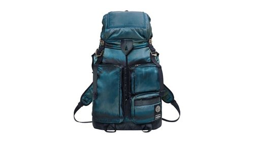 Stone Island x Porter Hand Corrosion on Nylon Twill Backpack - Blue