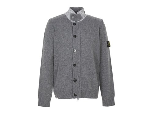 Stone Island Zip Up Cardigan - Gray - K2S155100047S00A3V0M6B