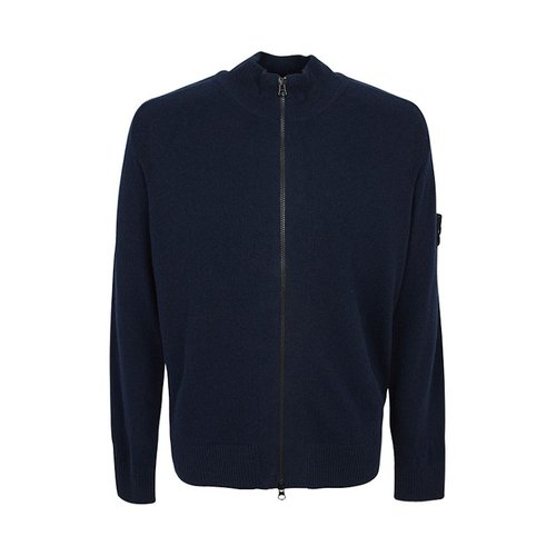 Stone Island Zip Up Cardigan - Navy Blue - K2S155100044S00B4-V0020