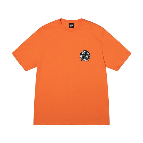 STUSSY BEACH CREW TEE ORANGE Tシャツ M Stussy Basic Logo Orange Short-Sleeve T-shirt | Urban