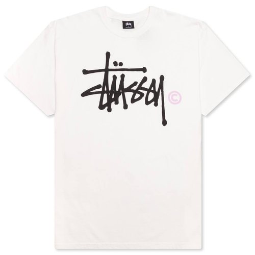 Stüssy Basic Logo Pigment Dyed Tee - Natural - 1904553-NATL