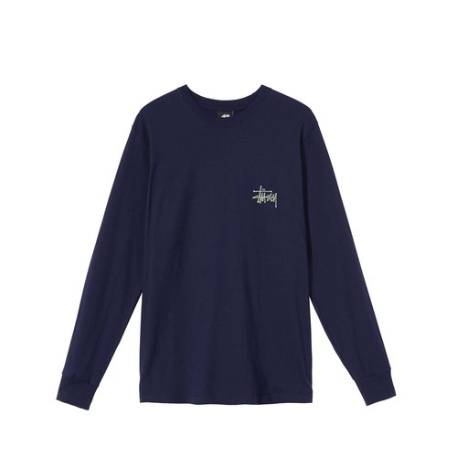 Stüssy Basic Stüssy LS Navy Tee - 1994615-NA20