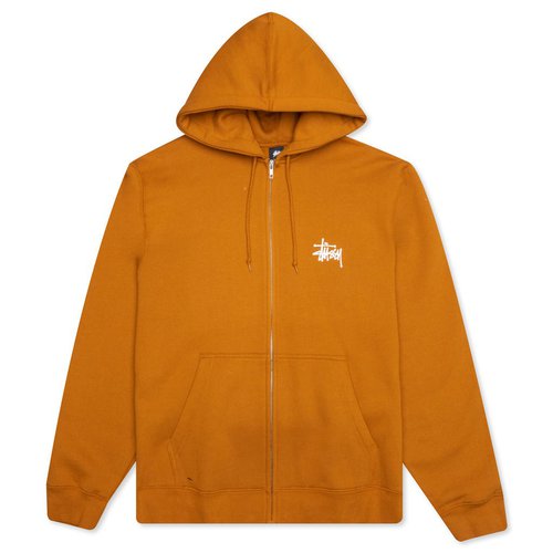 Stüssy Basic Stüssy Zip Caramel Hoodie - Carmel - 1974615-CARM