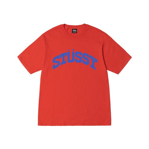 Stüssy Block Sport Pig. Dyed Tee - Tomato - 1904910H