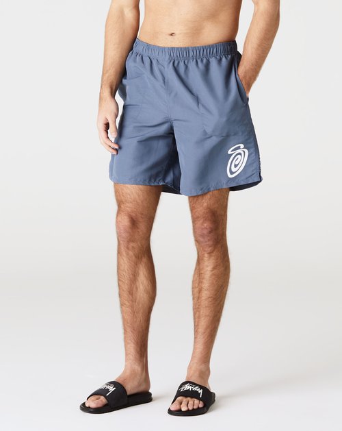 Stüssy Curly S Water Shorts 'Washed Navy' - 113157-WANV | Solesense