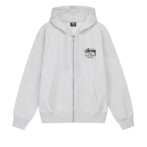 Stüssy DSM New York Zip Hood 'Ash Heather' 3973819 Solesense