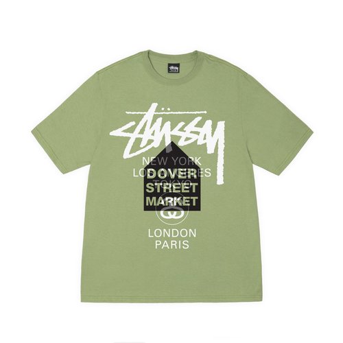 Stüssy DSM World Tour Tee - Moss - 3903793
