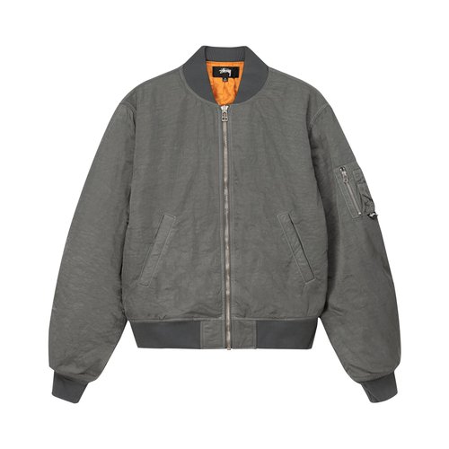Stüssy Dyed Nylon Bomber 'Olive' - 115618-OLIV | Solesense