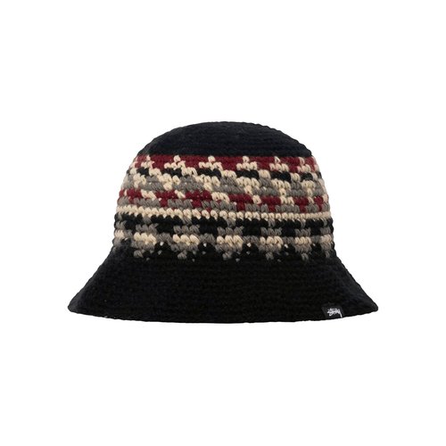 Stüssy Fairisle Bucket Hat - 1321140-BLAC