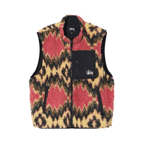 Stüssy Fillmore Sherpa Vest - Mustard - 118436-MUST