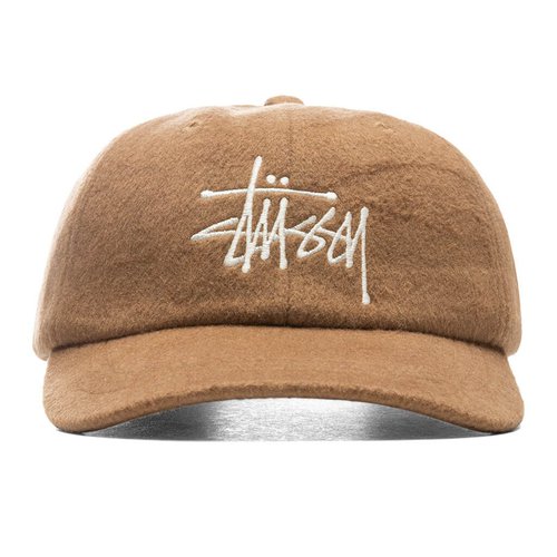 Stüssy Fuzzy Wool Big Logo Low Pro 'Black' - 1311029-BLAC