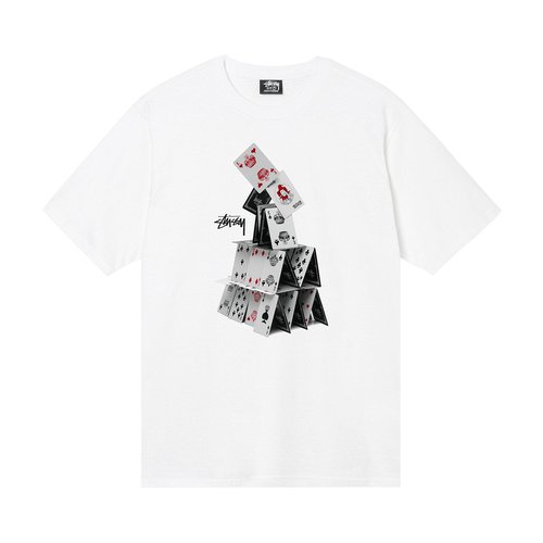 Stüssy House Of Cards Tee - White - 1904791-WHIT