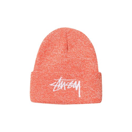 Stüssy Marled Stock Cuff Beanie - Orange - 1321075-ORAN