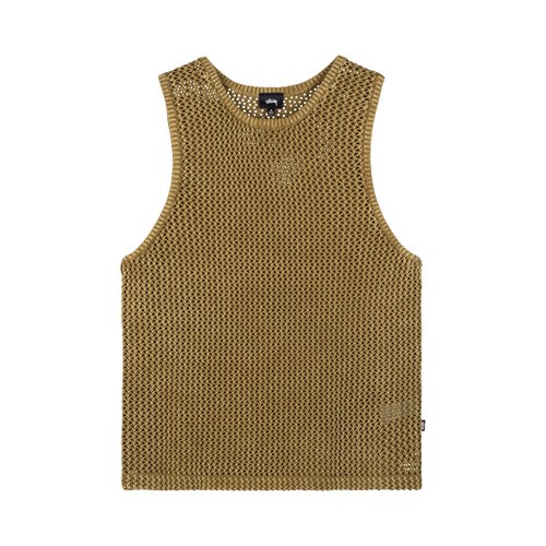 Stüssy O'Dyed Mesh Tank 'Khaki' - 117126-KHAK