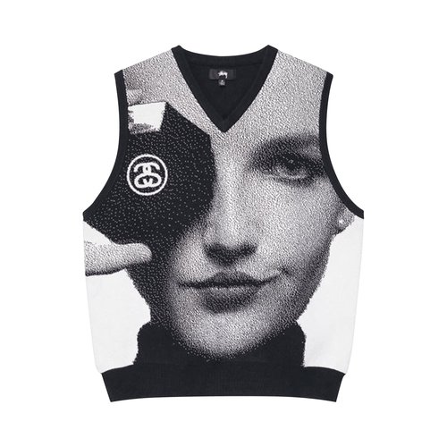 Stüssy Photo Jacquard Vest - 117155-BLAC