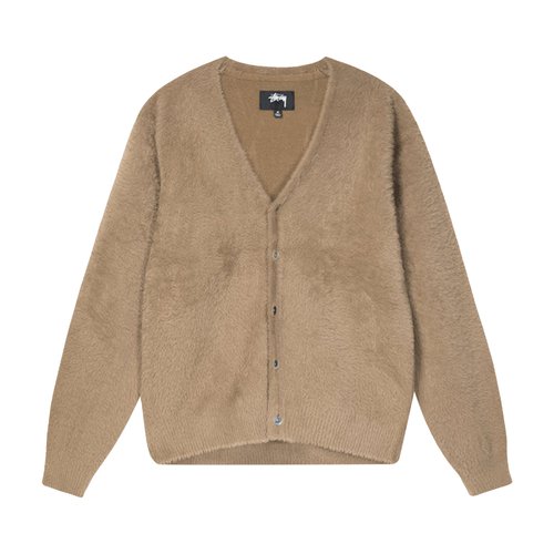 Stüssy Shaggy Cardigan - Taupe - 117094-TAUP