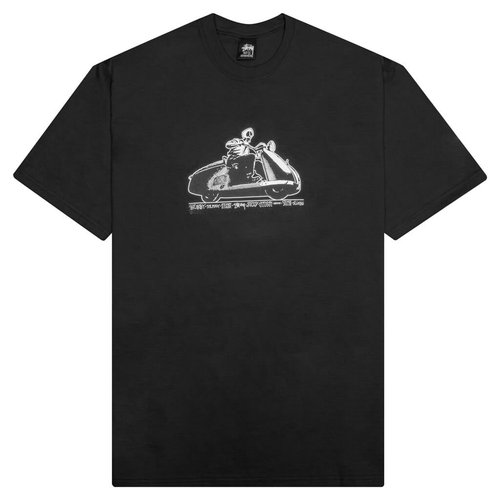 Stüssy Skull Scooter Tee - Black - 1904795-BLK