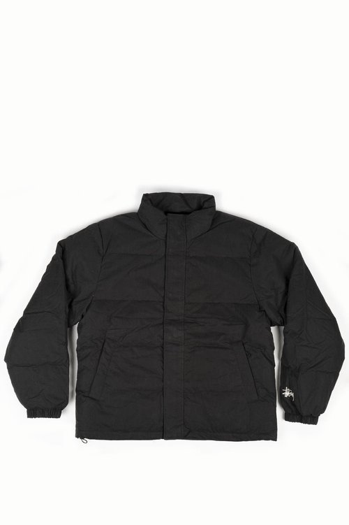 Stüssy Solid Puffer Jacket - Black - 115544-BLACK